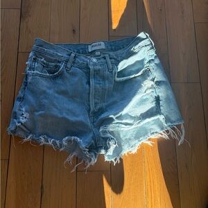 AGOLDE Women's Blue Denim Shorts